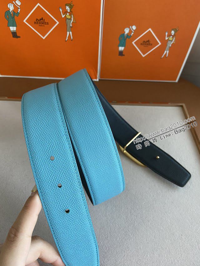 HERMES男士皮帶 愛馬仕反轉帶扣腰帶  jjp1259